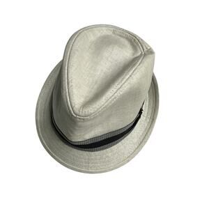 Stetson Cream Black Fedora Hat Small Medium Casual Lightweight Summer Old Money